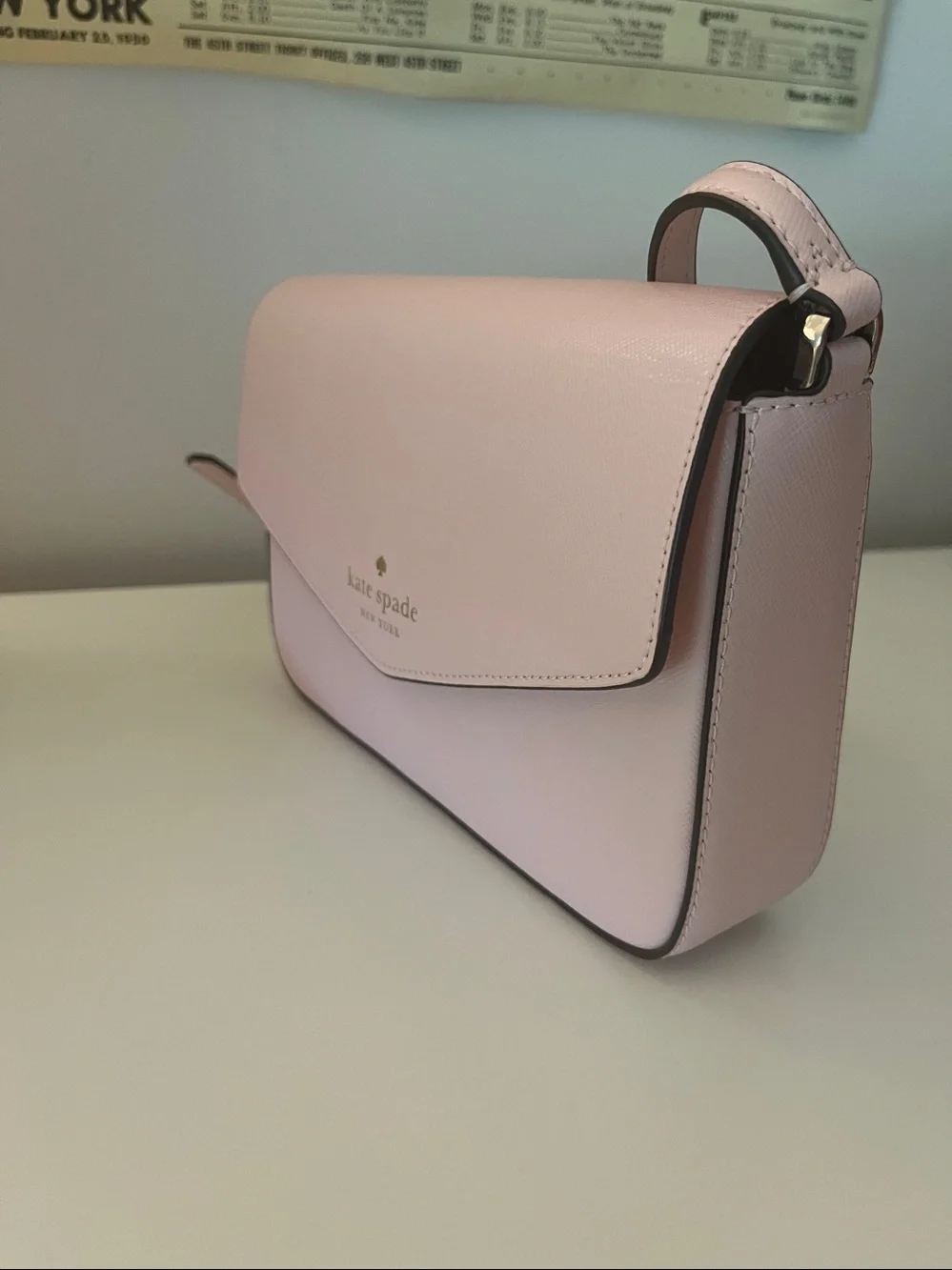kate spade Pale Pink Envelope Crossbody Bag
